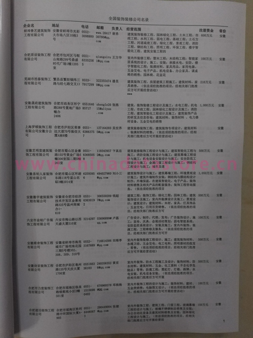 中國裝飾裝修企業(yè)黃頁可開展精準(zhǔn)營銷，電話營銷、郵件營銷、傳真營銷等等多管齊下，圓您銷售冠軍夢